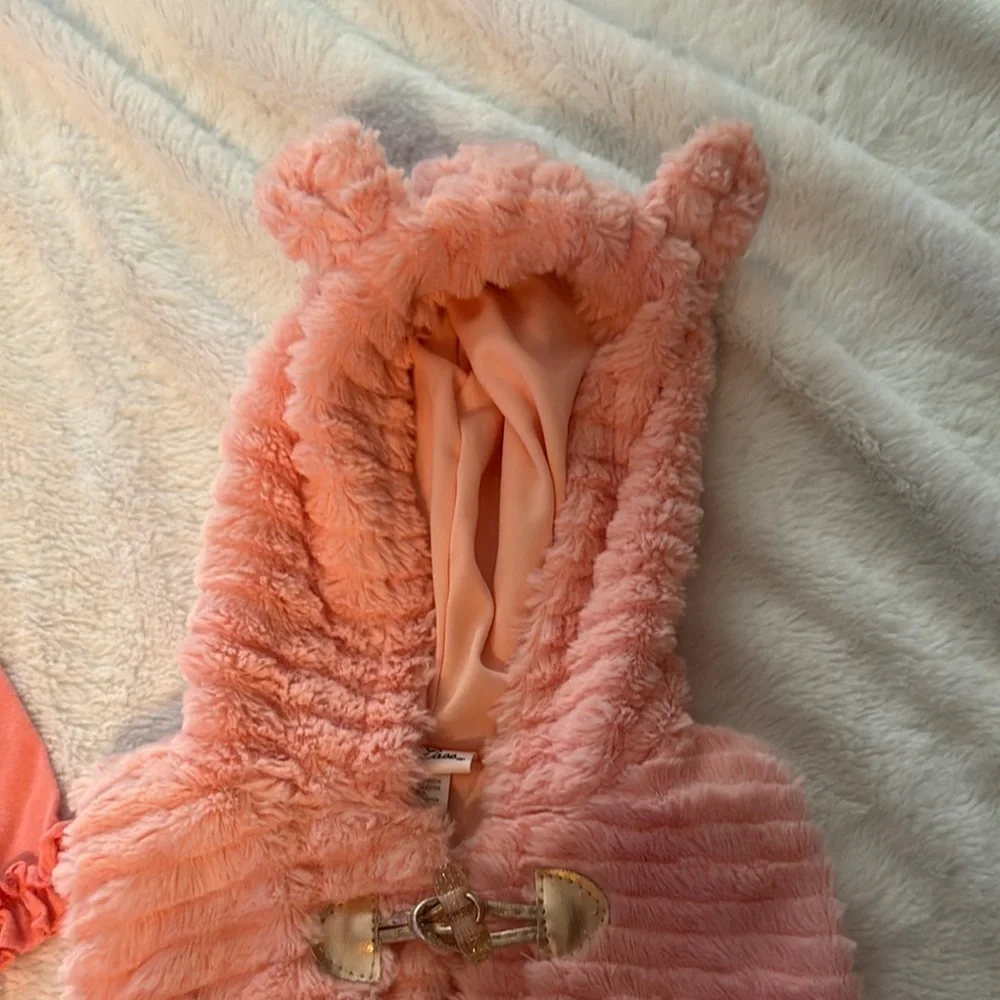 3T Little Lass Adorable Pink Bear Outfit Set - Picture 7 of 8